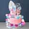 Guitar Cake Toppers Pink Blue Purple Ball Cake Toppers Silver Disco Mirror Ball Cake Decorations for Girl Guitar Musician Theme Party Kid Disco Music Birthday Supplies